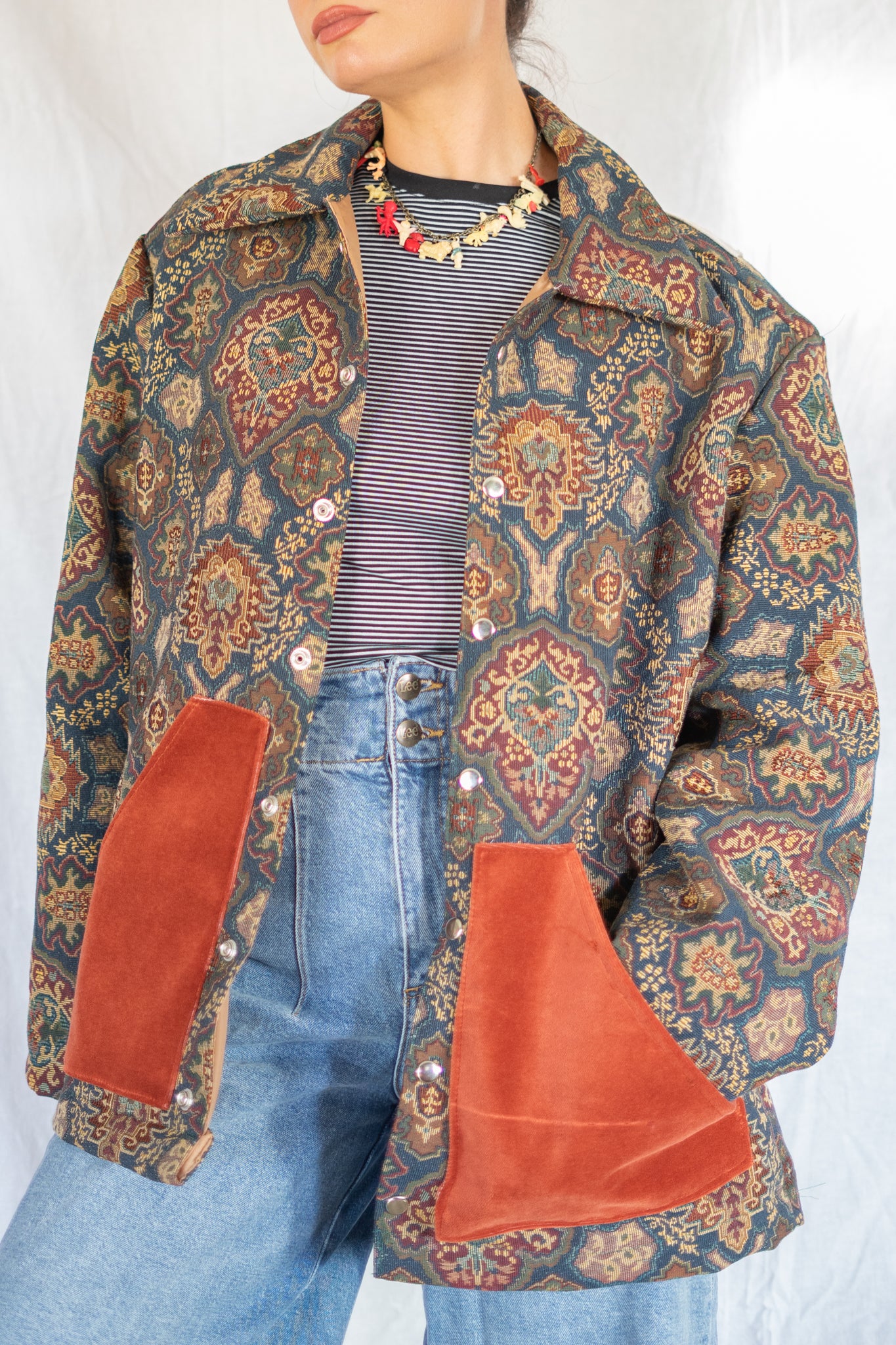 1973 Tomato Calendar Tapestry Barn Jacket