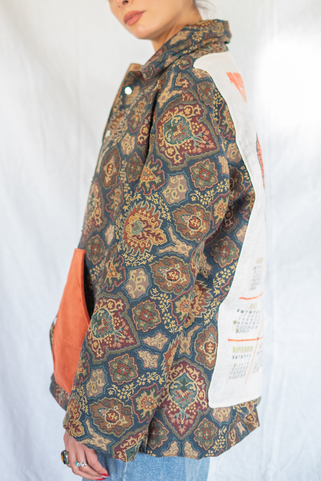 1973 Tomato Calendar Tapestry Barn Jacket