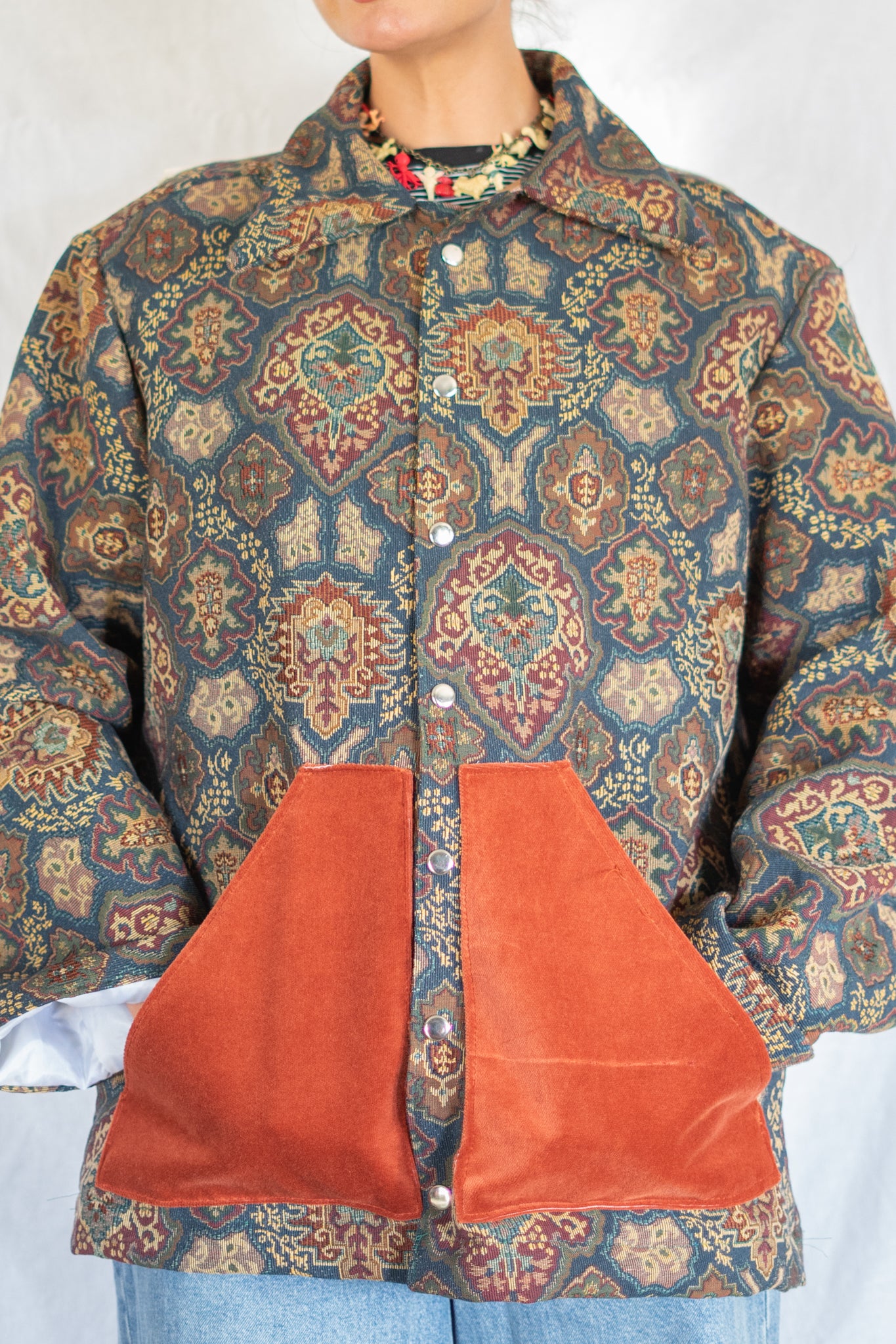 1973 Tomato Calendar Tapestry Barn Jacket