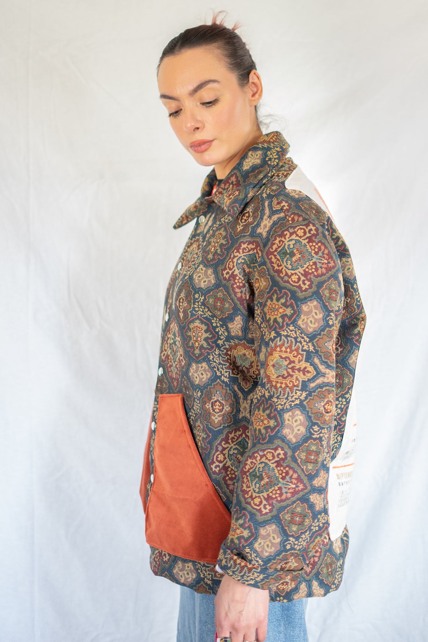 1973 Tomato Calendar Tapestry Barn Jacket