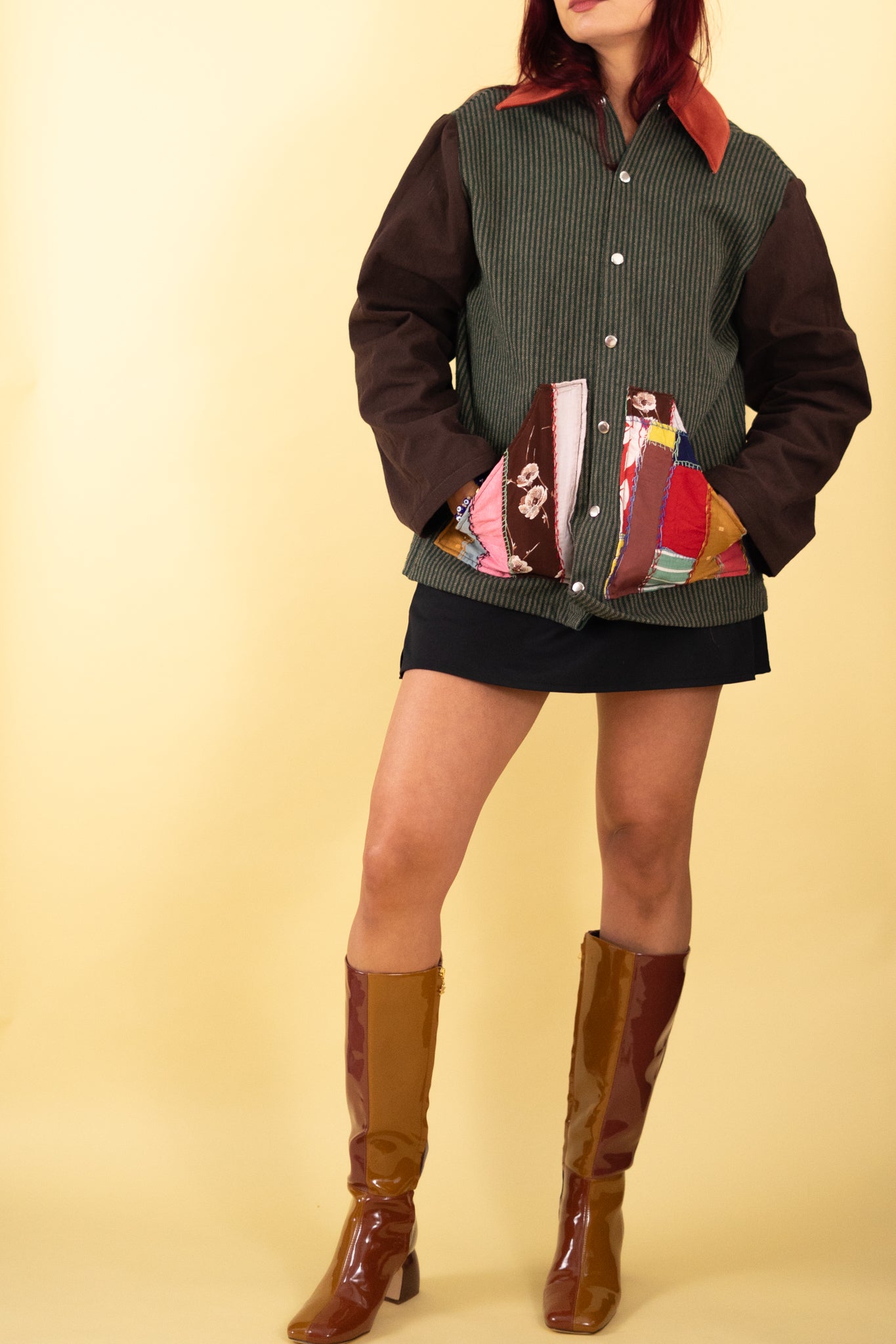 Brown and Green Chore Jacket