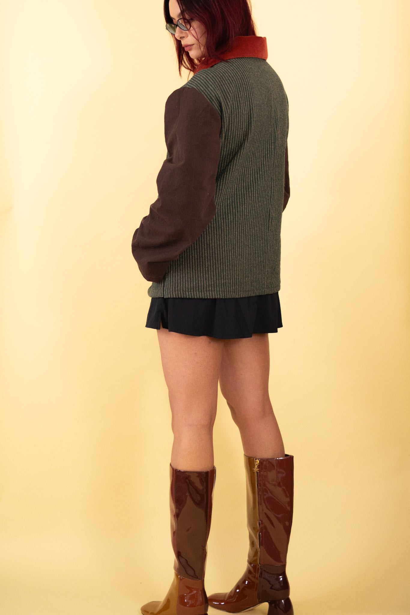 Brown and Green Chore Jacket