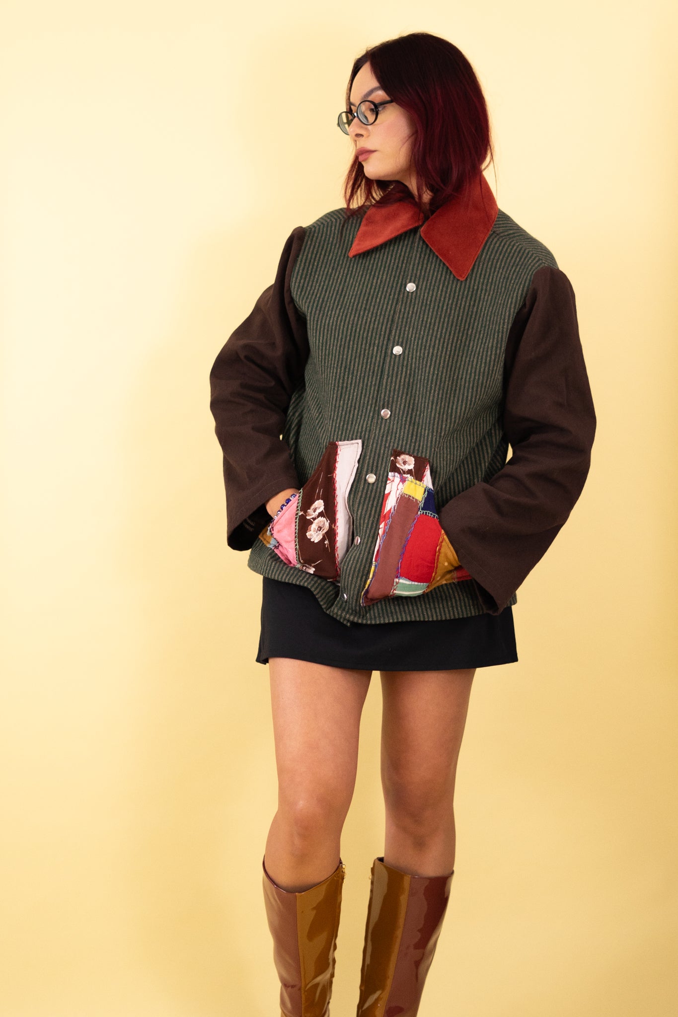 Brown and Green Chore Jacket