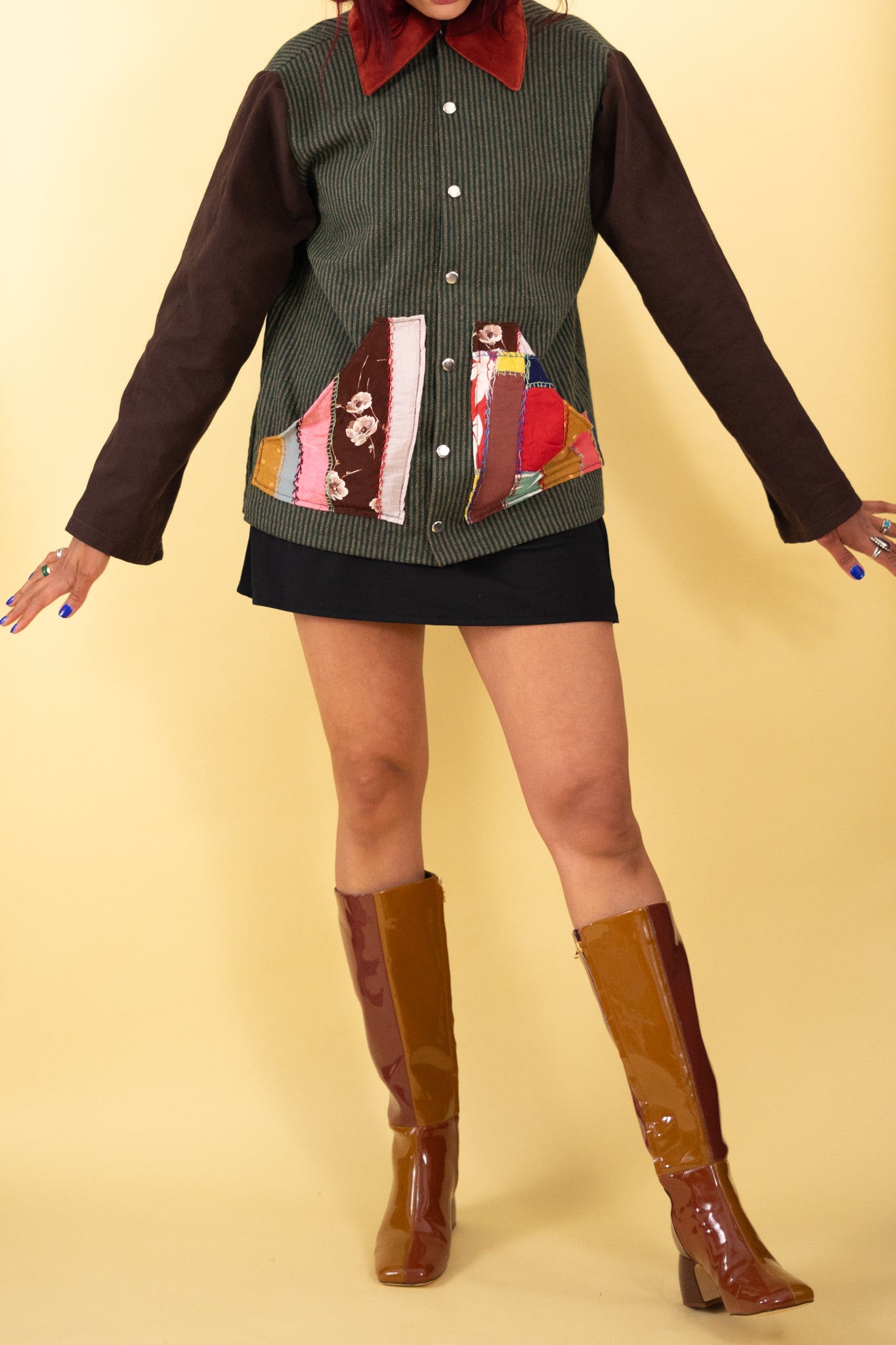 Brown and Green Chore Jacket