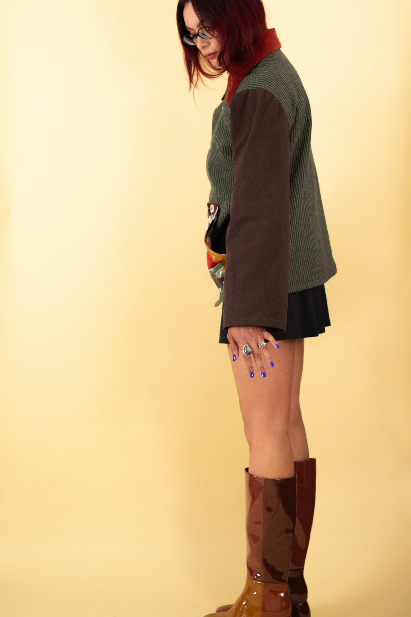 Brown and Green Chore Jacket