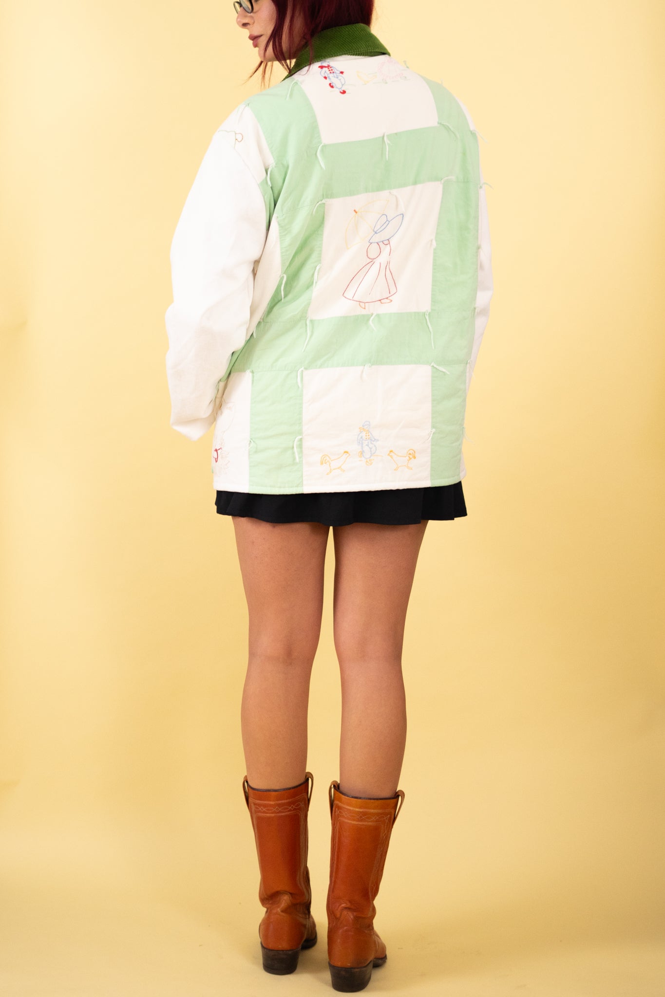 White Canvas Quilted Barn Jacket