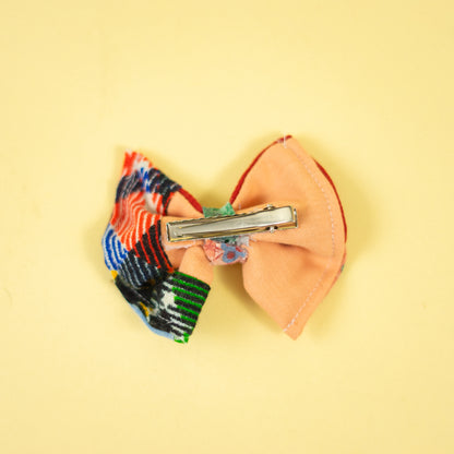 Small Multicolor Patchwork Hair Bow
