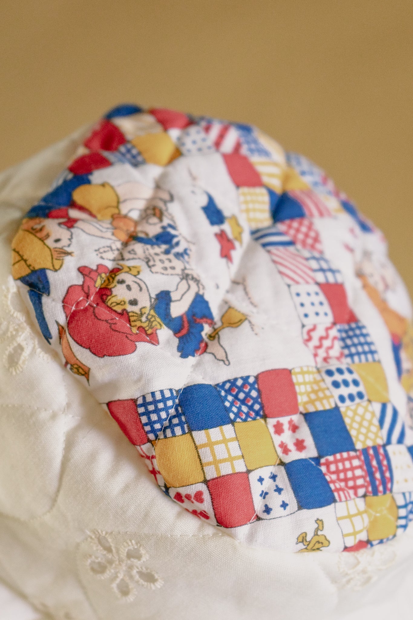 White Quilted Hollie Hobbie Floppy Hat