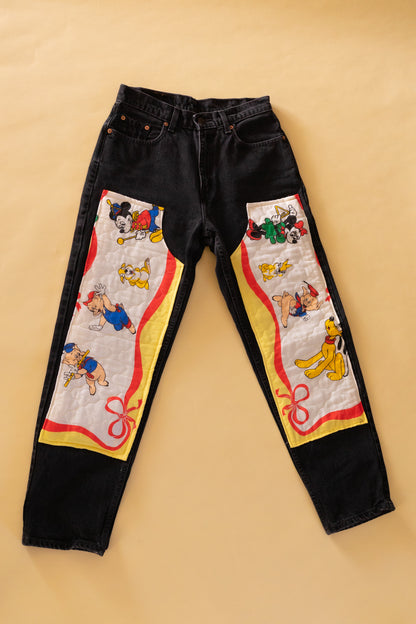 Reworked Double Knee Disney Levis