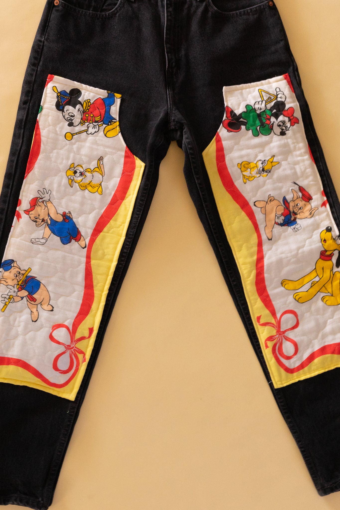 Reworked Double Knee Disney Levis