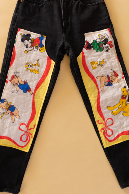 Reworked Double Knee Disney Levis