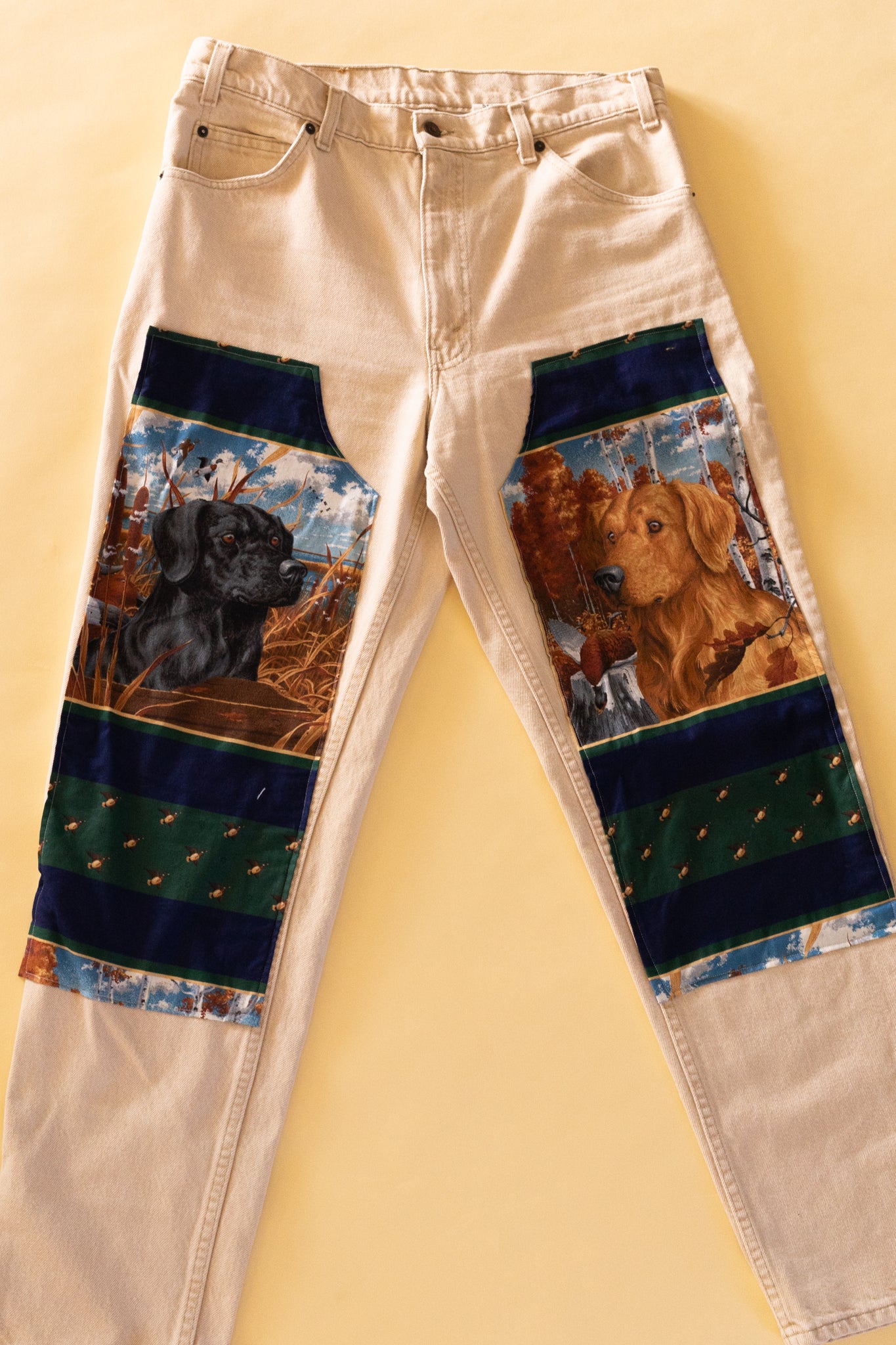 Reworked Double Knee Labrador Dog Jeans