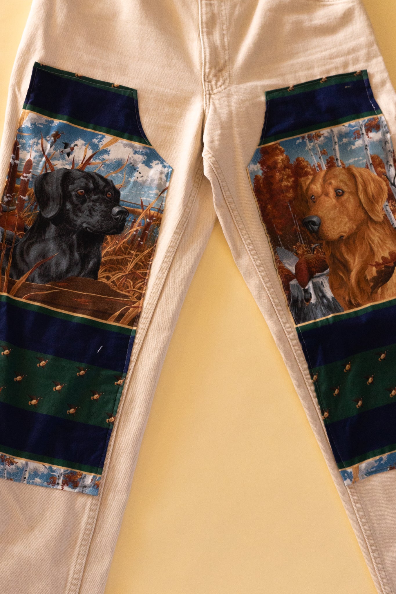 Reworked Double Knee Labrador Dog Jeans