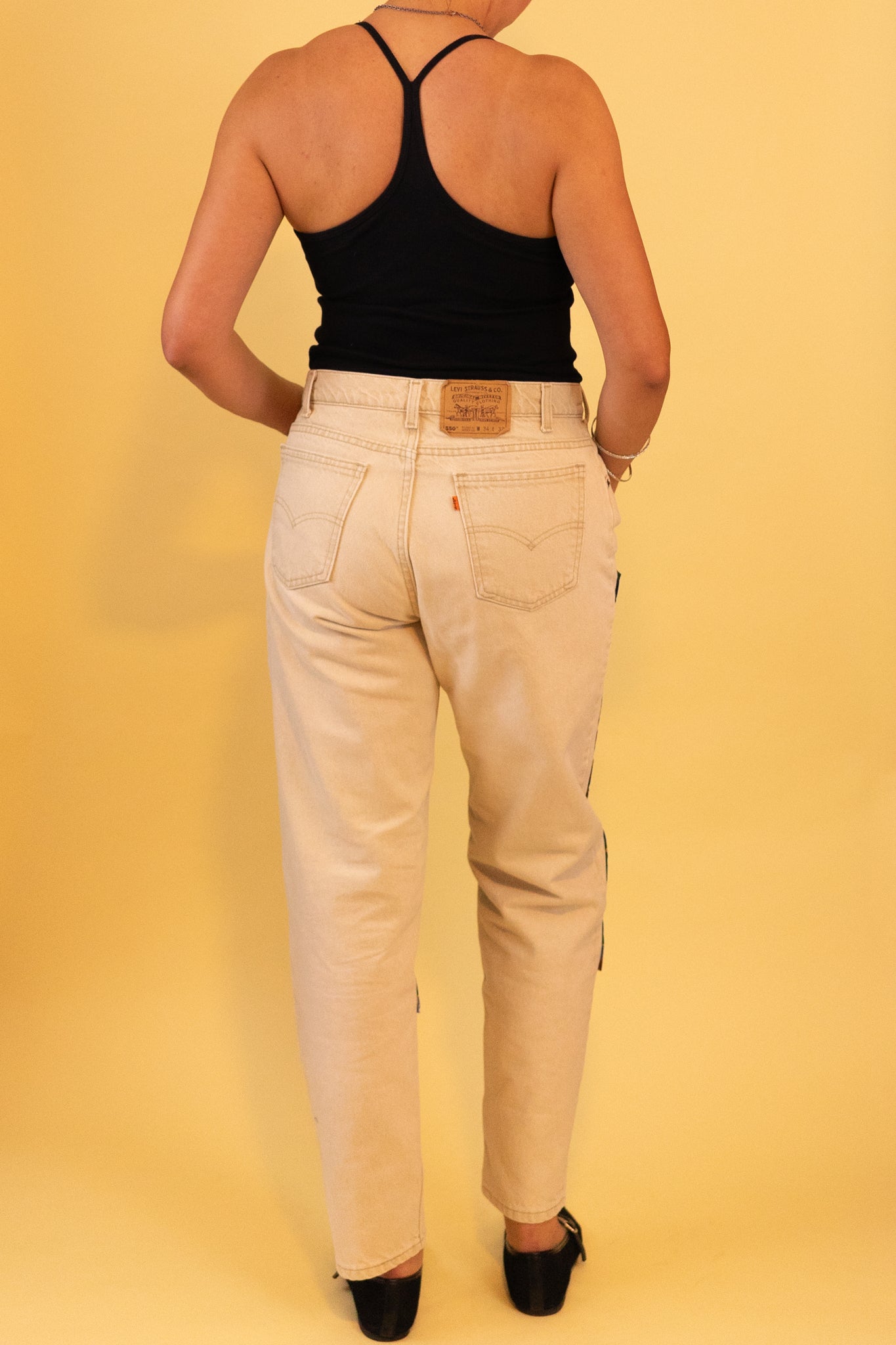 Reworked Double Knee Labrador Dog Jeans