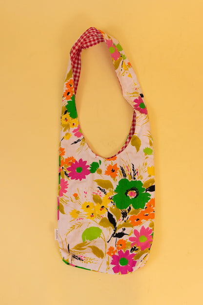 Reversible Mod Floral Tote Bag