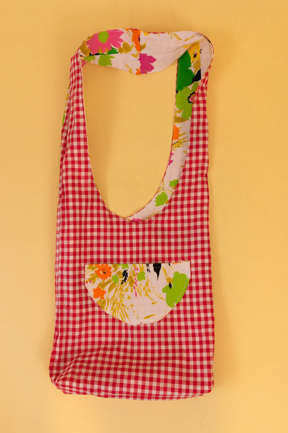 Reversible Mod Floral Tote Bag